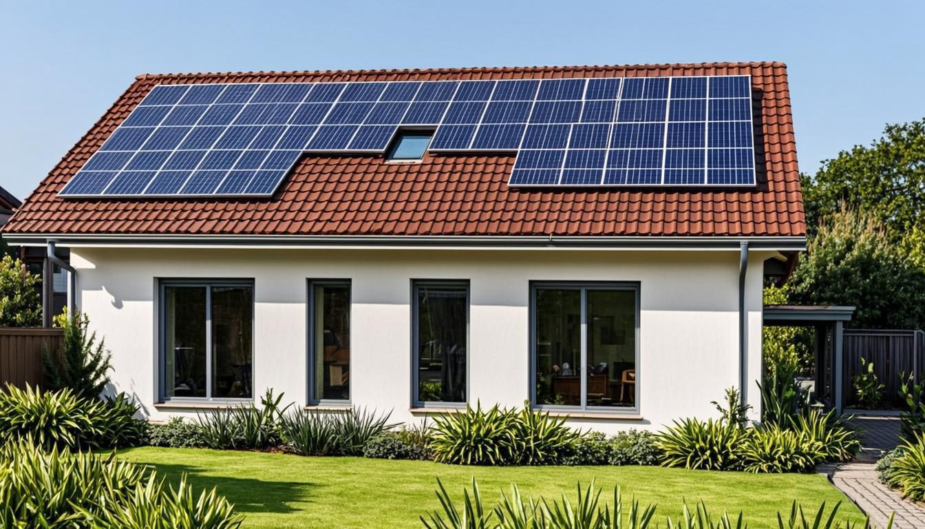 Photovoltaikanlage auf einem Einfamilienhaus
